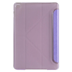 Avis Wewoo Smart Cover Violet pour iPad mini 4 Transformers Style soie Texture horizontale Flip solide couleur étui en cuir avec support