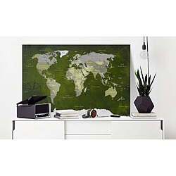 Artgeist Tableau en liège - Malachite World [Cork Map] [120x80]