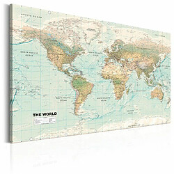 Paris Prix Tableau Imprimé World Map : Beautiful World 60 x 90 cm