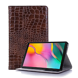 Wewoo Housse Coque Etui à rabat horizontal en cuir texturé pour Galaxy Tab A 8 2019 P200 / P205avec porte-cartes et portefeuille Marron