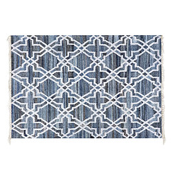 Acheter Beliani Tapis en coton denim bleu 140x200 cm ADIYAMAN