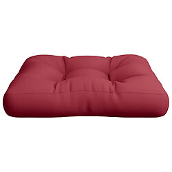 Acheter vidaXL Coussin de palette rouge bordeaux tissu