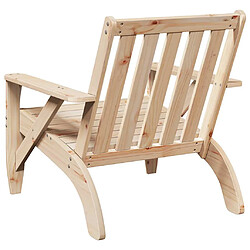 Acheter vidaXL Chaise de jardin adirondack 75x77x77 cm bois massif de pin