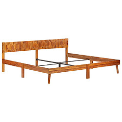 vidaXL Cadre de lit sans matelas bois massif 200x200 cm