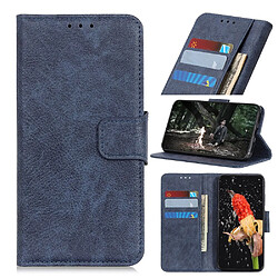 Etui en PU litchi bleu pour votre Xiaomi Redmi Note 9 Pro/Pro Max/Note 9S