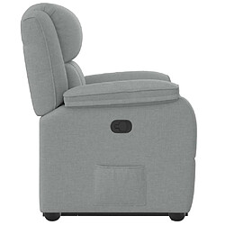 Acheter vidaXL Fauteuil inclinable Gris clair Tissu