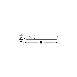 Bahco - Foret pilote carbure Ø 6.35 mm x 81 mm pour scies trépans - 3834-DRL-CT