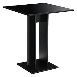 Table à Manger Carrée Lindesnes 65 x 65 x 78 cm Noir Brillant [en.casa]