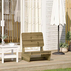 vidaXL Chaise de jardin 60x64x70,5 cm bois de pin imprégné