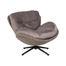 BigBuy Home Fauteuil Noir Taupe Bois Fer 95 x 108 x 82 cm