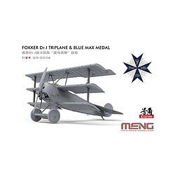 Meng Maquette Avion Fokker Dr.i Triplane & Blue Max Medal