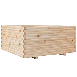 vidaXL Jardinière 100x100x49,5 cm bois de pin massif