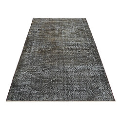 Avis Vidal Tapis de laine 206x109 noir Ultra Vintage