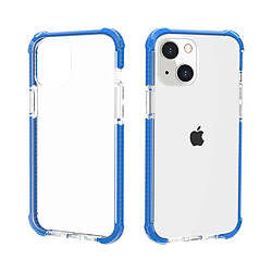 Coque en acrylique, antichoc, transparent épaissi aux quatre coins bleu pour votre Apple iPhone 13 mini 5.4 pouces