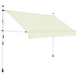 vidaXL Auvent manuel rétractable 300 cm Crème