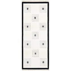 Vidal Tapis de couloir en laine 203x79 beige Darya