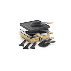 Avis Appareil à raclette 8 personnes 1200w grill - RAC.WOOD-8 - NATURAMIX