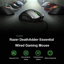 Avis Universal Viper Gaming Mouse Deathadder Souris de souris de jeu filaire essentiels 6400dpi Souris de capteur optique 5