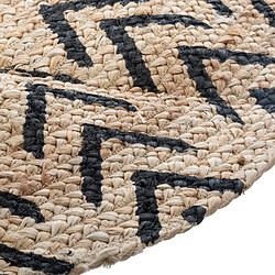 Avis Atmosphera, Createur D'Interieur Tapis en Jute Rond D 120 cm Imprimé Living Chevron - Atmosphera