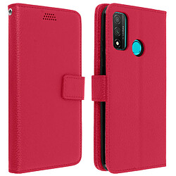 Avizar Housse Huawei P smart 2020 Étui Folio Porte carte Support Vidéo - rose