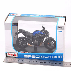 Universal Échelle 1/18 Mercer 2018 Yamaha MT 07 Moto Voiture jouet moulée sous pression YZR M1 Bicycle YZF R1 R6 Road Star Racing Cadeau |(Bleu) pas cher