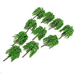 10pcs 1: 150 arbres de saule en plastique modèle rue train chemin de fer mise en scène n