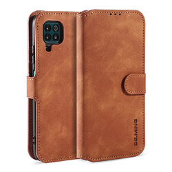 Etui en PU style rétro avec support marron pour votre Huawei P40 Lite/Nova 7i/Nova 6 SE