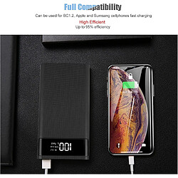 SANAG Kit De Boîtier De Batterie Externe Portable, Capacité De 20000Mah, Pour 6 Sections, Batteries 18650, Avec Charge Rapide Bidirectionnelle De Type C pas cher