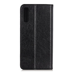 Etui en PU texture de cheval fou auto-absorbée noir pour votre LG Velvet