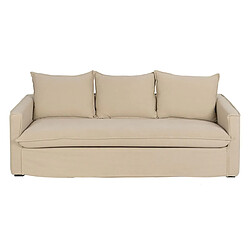 Avis BigBuy Home Canapé trois places Beige 220 x 95 x 90 cm