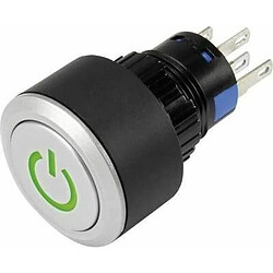 Bouton-poussoir à rappel TRU COMPONENTS LAS1-AWY-11T/G/12V/P 1303030 250 V/AC 3 A 1 x Off/(On) IP65 momentané 1 pc(s)