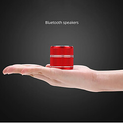 Universal Super mini haut-parleur Bluetooth sans fil portable de haute qualité interconnexion stéréo 3D TWS contrôle du volume à un bouton/page suivante | haut-parleur portable (rouge)