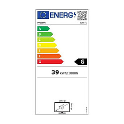 Acheter Ecran PC incurve - PHILIPS 325E1C - 32 2K WQHD - Dalle IPS - 4ms - 75Hz - VGA / HDMI / DisplayPort - FreeSync