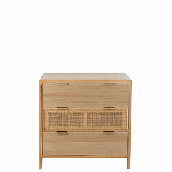 Acheter Inside 75 Commode en bois naturel TSARA avec 3 tiroirs