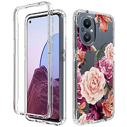 Coque en TPU anti-chute, antichoc pour votre OnePlus Nord N20 5G - fleur mauve