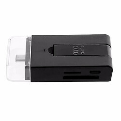 Universal Type-C Dual USB 2.0 Micro USB OTG Holder Memory Memory Card TF Carte Reader For Mobile Phone Black