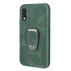 Coque en TPU + PU antichoc, anti-rayures avec béquille à anneau rotatif vert pour votre Sony Xperia Ace 2