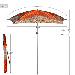 Parasol Aktive 180 x 210 x 180 cm 180 x 215 x 180 cm (6 Unités) pas cher