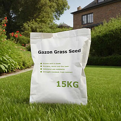 vidaXL Graine de gazon 15 kg