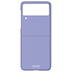 Avizar Coque Samsung Z Flip 3 en 2 Parties Rigide Bande Antidérapante Violet