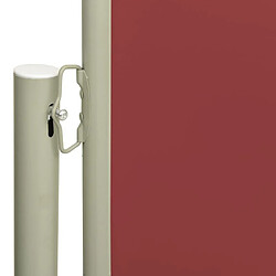 Avis vidaXL Auvent latéral rétractable de patio 117x300 cm Rouge