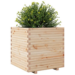 Avis vidaXL Jardinière 80x80x72 cm bois de pin massif