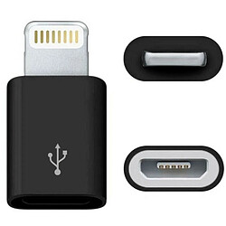 Universal Micro USB pour téléphone portable, iPod, iPad, convertisseur de foudre.