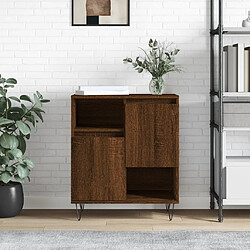 Maison Chic Buffet,Meuble de Rangement,commode pour salon,Cuisine Chêne marron 60x35x70 cm Bois d'ingénierie -MN47368