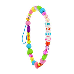 Avizar Bijou de Téléphone Bracelet 25cm Collection Lovely Multicolore