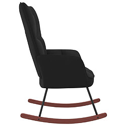 Avis Maison Chic Chaise à bascule | Fauteuil Relax, design moderne Noir Velours -GKD40295