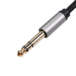 Adaptateur Casque 6,35 Mm Femelle à 3,5 Mm Adaptateur Audio Stéréo Mâle 1,5 Mètre pas cher