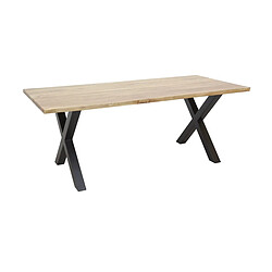 Aubry Gaspard Table rectangulaire en acacia L220 Ep. 35mm.