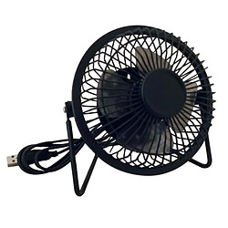 Totalcadeau Ventilateur blanc inclinable pour port USB noir