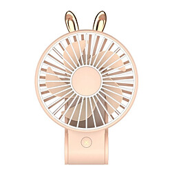 JJBRDZ - Mini Ventilateur de Lapin Ventilateur USB Rechargeable Ventilateur De Poche Portable Mini USB à 3 Vitesses Pratique Petit Ventilateur de Refroidissement USB De Bureau Refroidisseur Rose